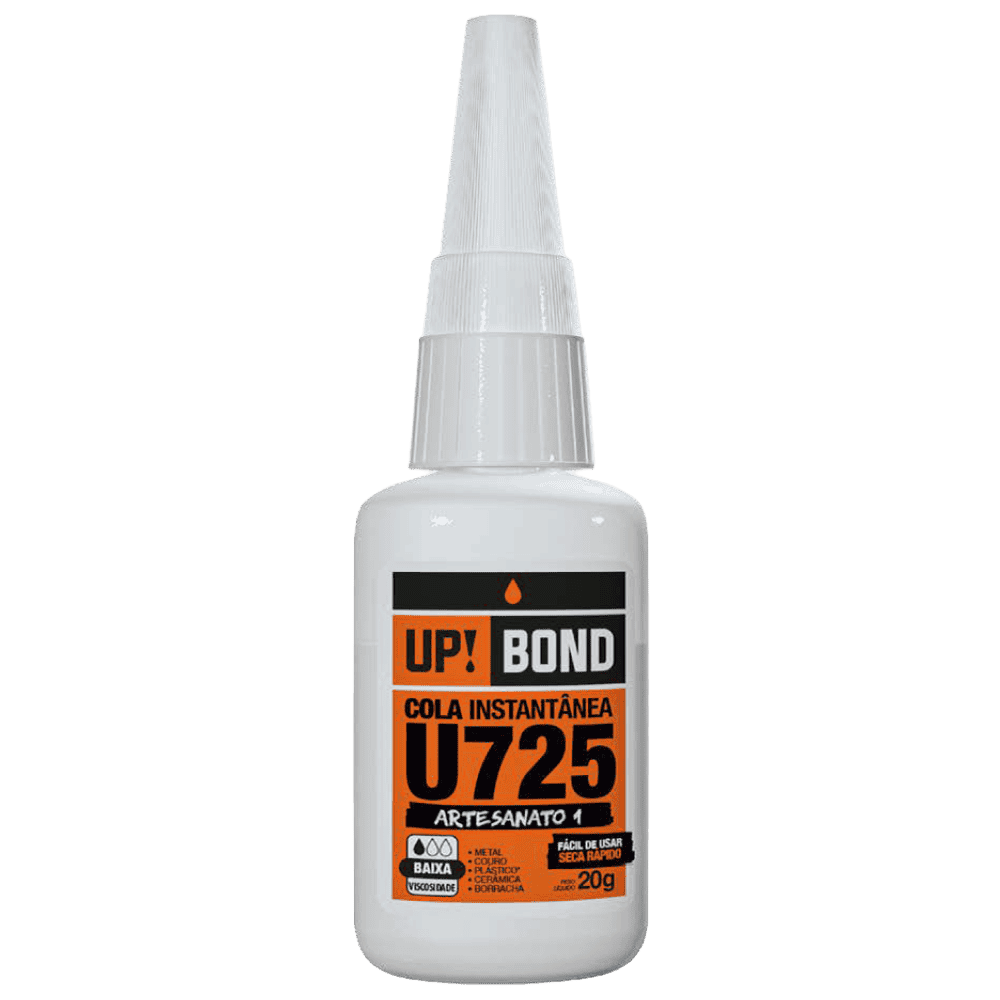 ADESIVO INSTANTÂNEO CIANOACRILATO 20g “U” 725A1 VISCOSIDADE BAIXA
